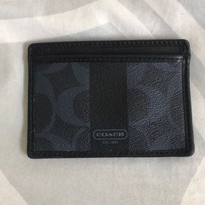 Men’s coach blue slim wallet